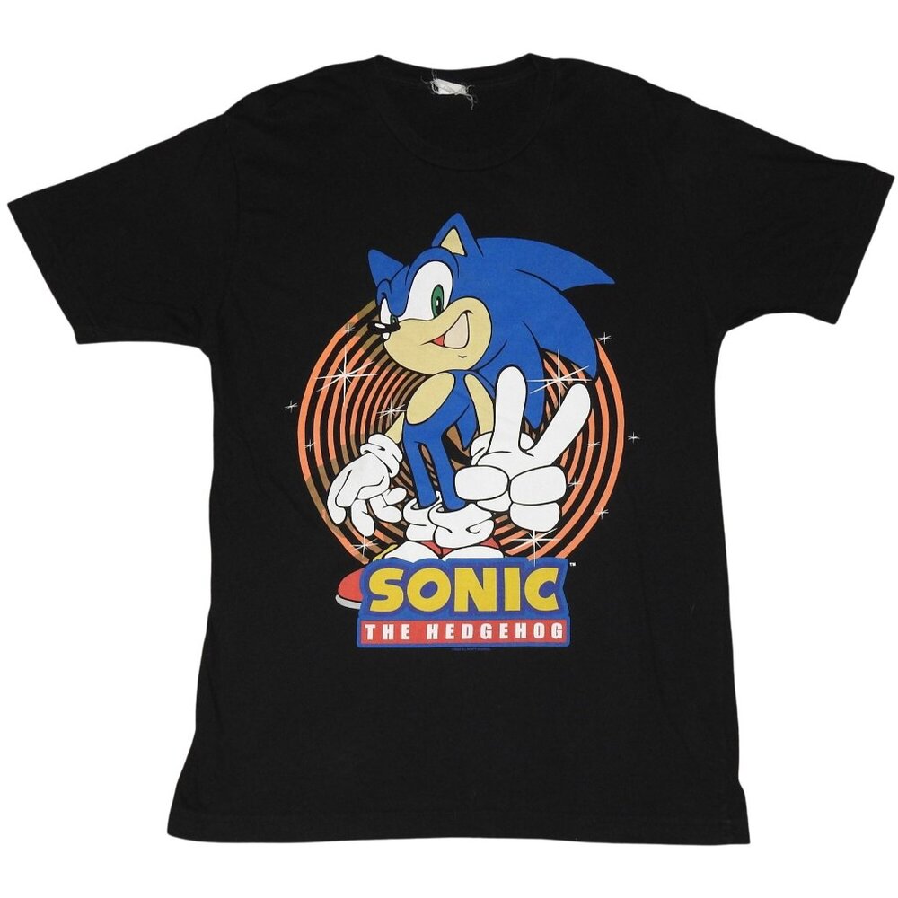 Vintage 90s Sonic the Hedgehog SEGA Short Sleeve T-Shirt Small/Medium Video Game